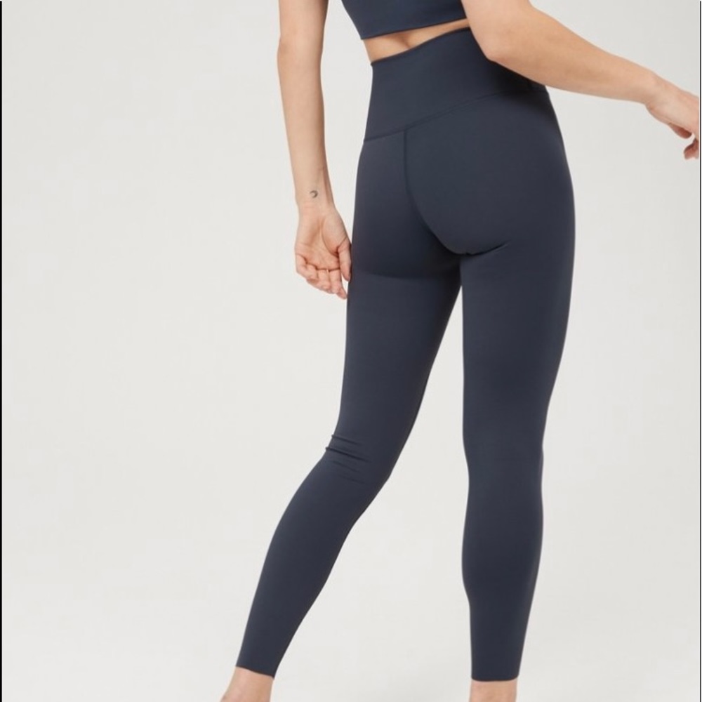 Aerie Steel Blue Offline Goals High Waisted Leggings/ Short